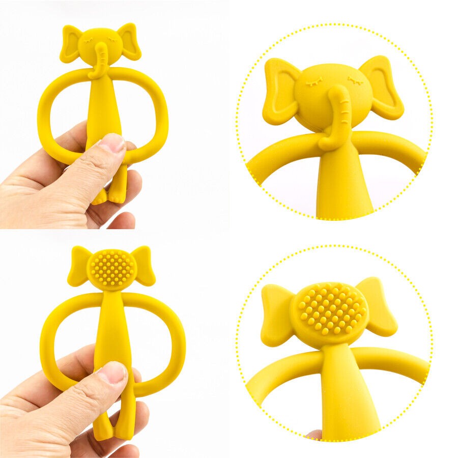 Baby Silicone Teether Infant Chewing Teething Toy Chew BPA Free Teeth Scratch
