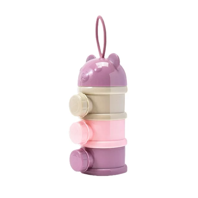 Windfall Formula Dispenser, Twist-Lock Stackable On-The-Go BPA Free Milk Powder Box Baby Food Storage Container Snack Cups for Toddlers - no Powder Leakage