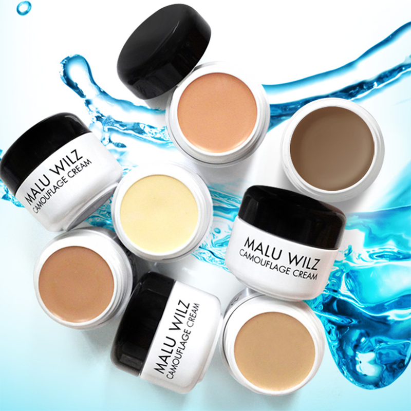 Malu Wilz Camouflage Cream 6g Waterproof Concealer Trouble Foundation+ Free Gift