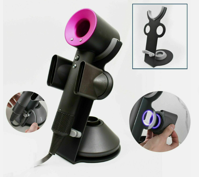 Hair Dryer Stand Holder for Dyson Supersonic Hair Dryer, Dyson Diffuser, Nozzle